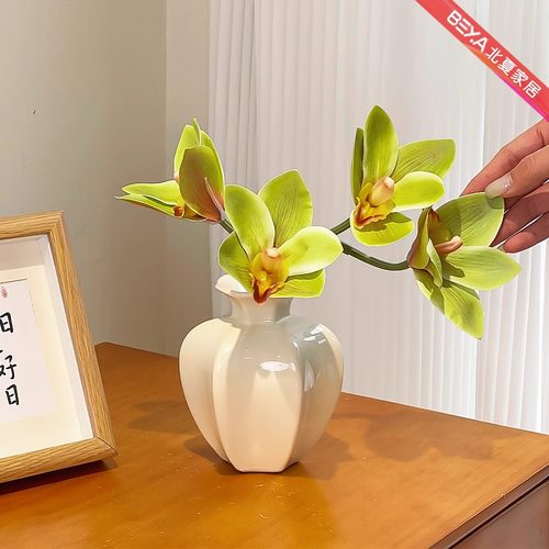 蕙兰仿真花假花摆设客厅餐桌