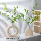 仿真绿植马醉木吊钟假植物客厅插花餐桌装 饰品仿真花塑料花瓶摆件