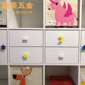 榻榻米卡通拉手硅胶儿童房衣柜子门可爱星星月亮白云抽屉拉扣把手