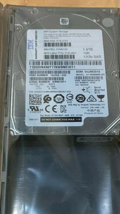 IBM 01DE355 01EJ588 01EJ867 01NN120 1.8T SAS V3700V2存储硬盘