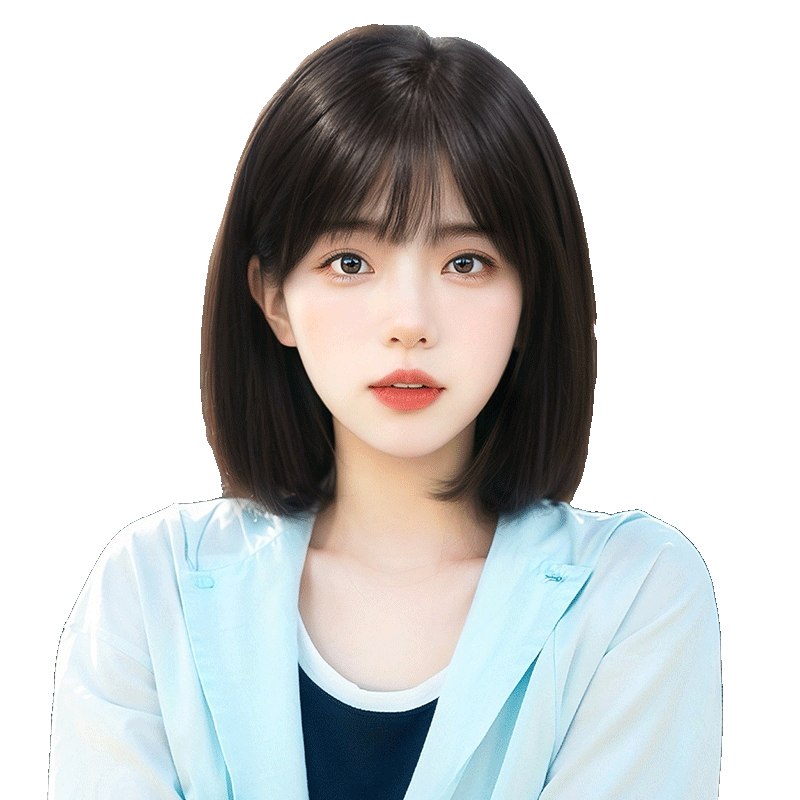 黛姿真发夏天薄款自然锁骨发头套