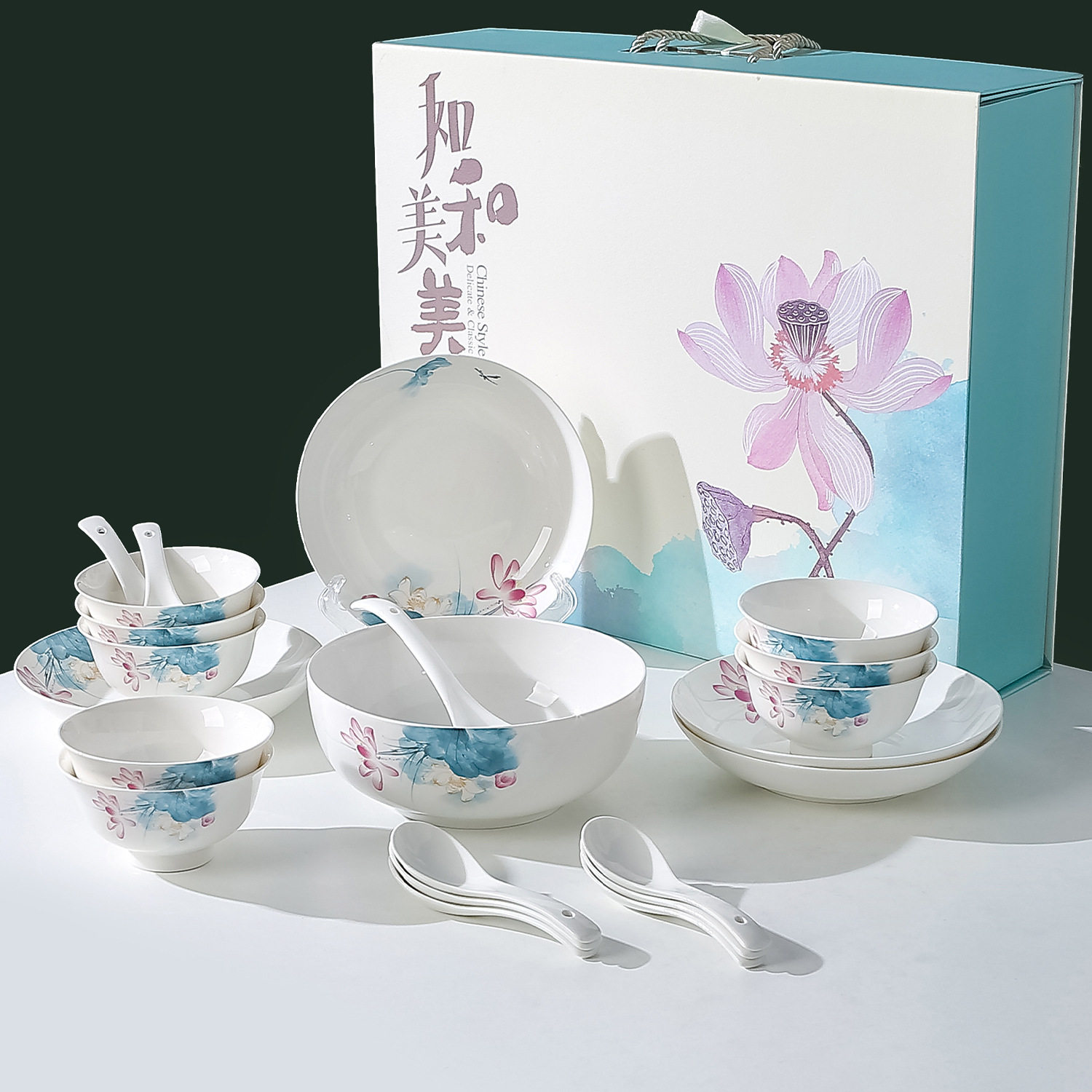 开业活动创意年会礼品实用年会小公司商务定制LOGo碗勺套装送客户