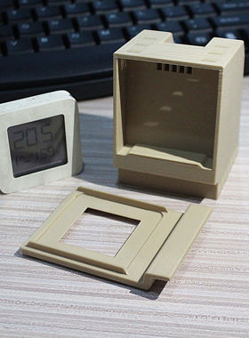 Macintosh麦金塔电脑外壳改装小米家温湿度计2支架模型3D打印摆件