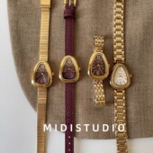 MIDI 安可拉红蛇头设计感小众高级气质女士手表2025蛇年吉祥生肖