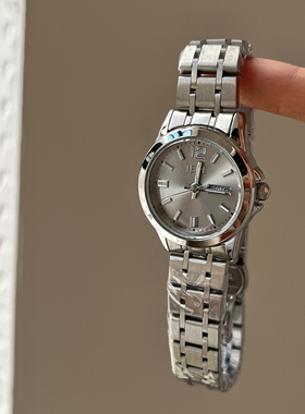 格雷灰色轻奢冷淡风高级感钢带手表女商务显贵轻奢时尚通勤石英表
