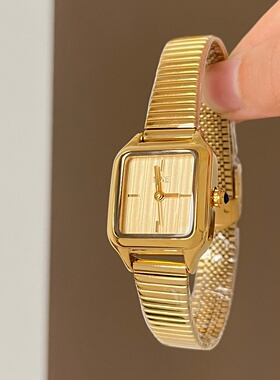 MIDI 方形小表盘手表女款ins风小众轻奢复古小巧精致阿仙奴带女表