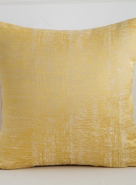 现代简约浅咖色抱枕套客厅沙发靠垫橙色蓝色靠枕飘窗靠包正方形45