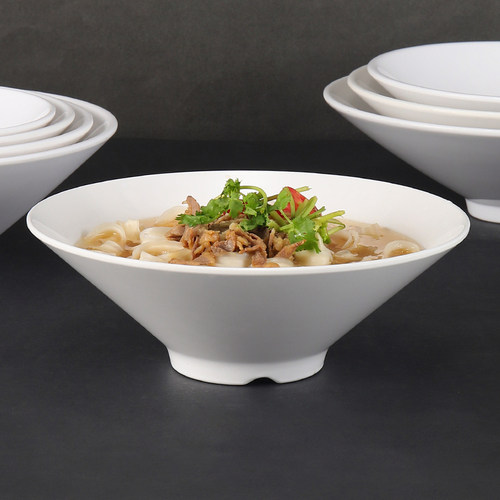 密胺斗笠米线碗商用拉面碗塑料仿瓷面馆专用大碗汤碗粉碗麻辣烫碗