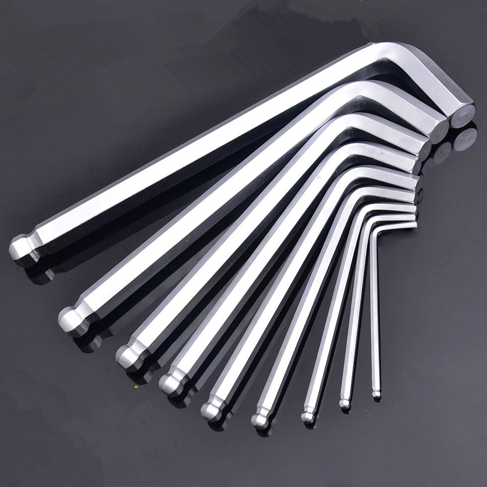 球头内六角扳手L型加长六角棱