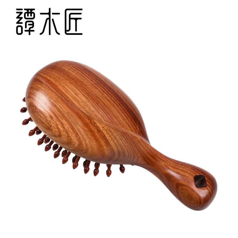 谭木匠拨筋护发梳自在天然木梳子女士按摩护发礼盒包装情人节礼物
