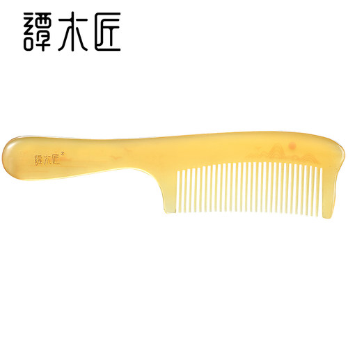正品礼盒羊角梳谭木匠