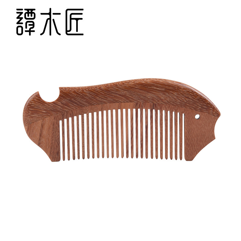 谭木匠新品天然按摩木梳合木梳0602个人清礼品梳送亲友长辈图片