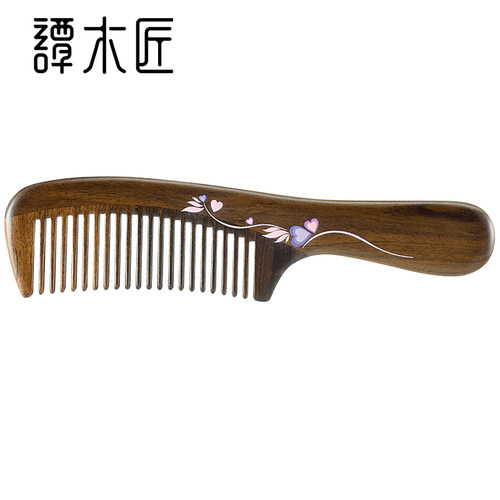 谭木匠宽齿漆艺梳礼盒心语
