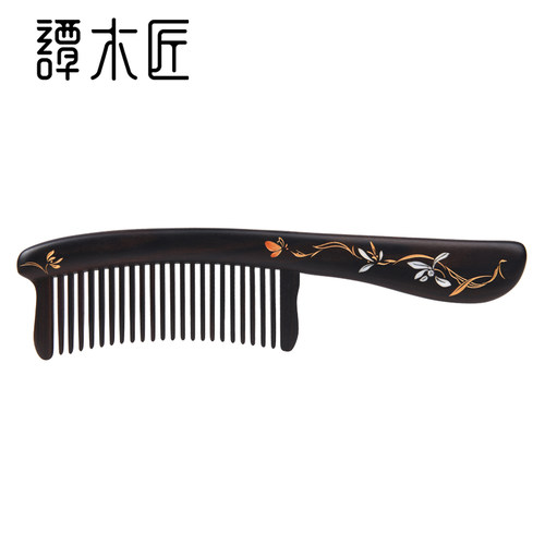 谭木匠镶齿螺钿黑檀护发