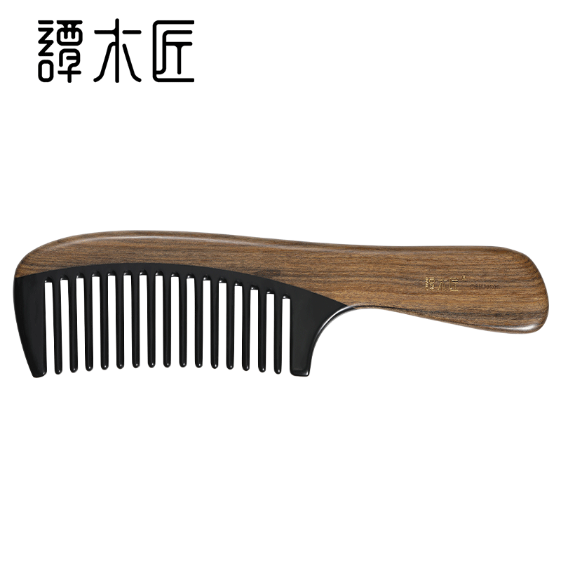 谭木匠正品牛角梳CGHJ0202天然牛角梳子木质梳柄个人清洁护理按摩使用感如何?