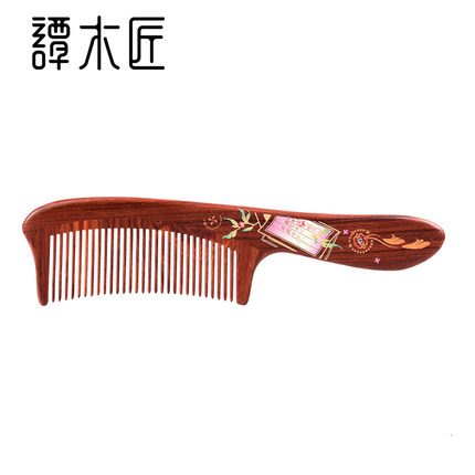 谭木匠新品人生四喜系列合木梳佳期如梦长发专用按摩头皮经络梳