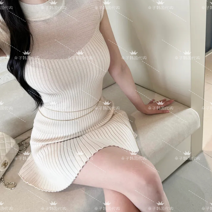 ins网红甜辣风时尚套装针织衫