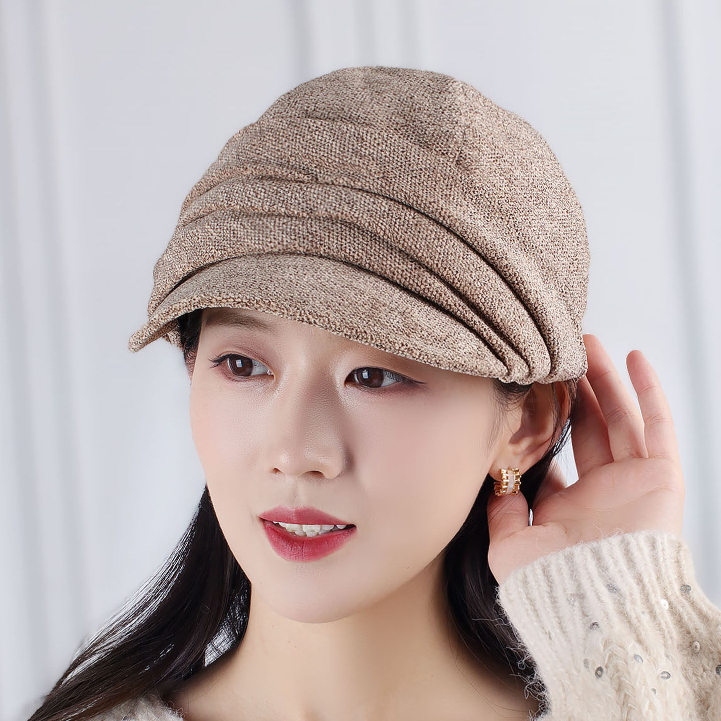 秋冬日系复古褶皱鸭舌帽帽26新款时尚显脸百搭贝雷帽0118h,服饰配件/皮带/帽子/围巾,帽子,淘宝优惠券,粉丝福利购,淘宝优惠卷