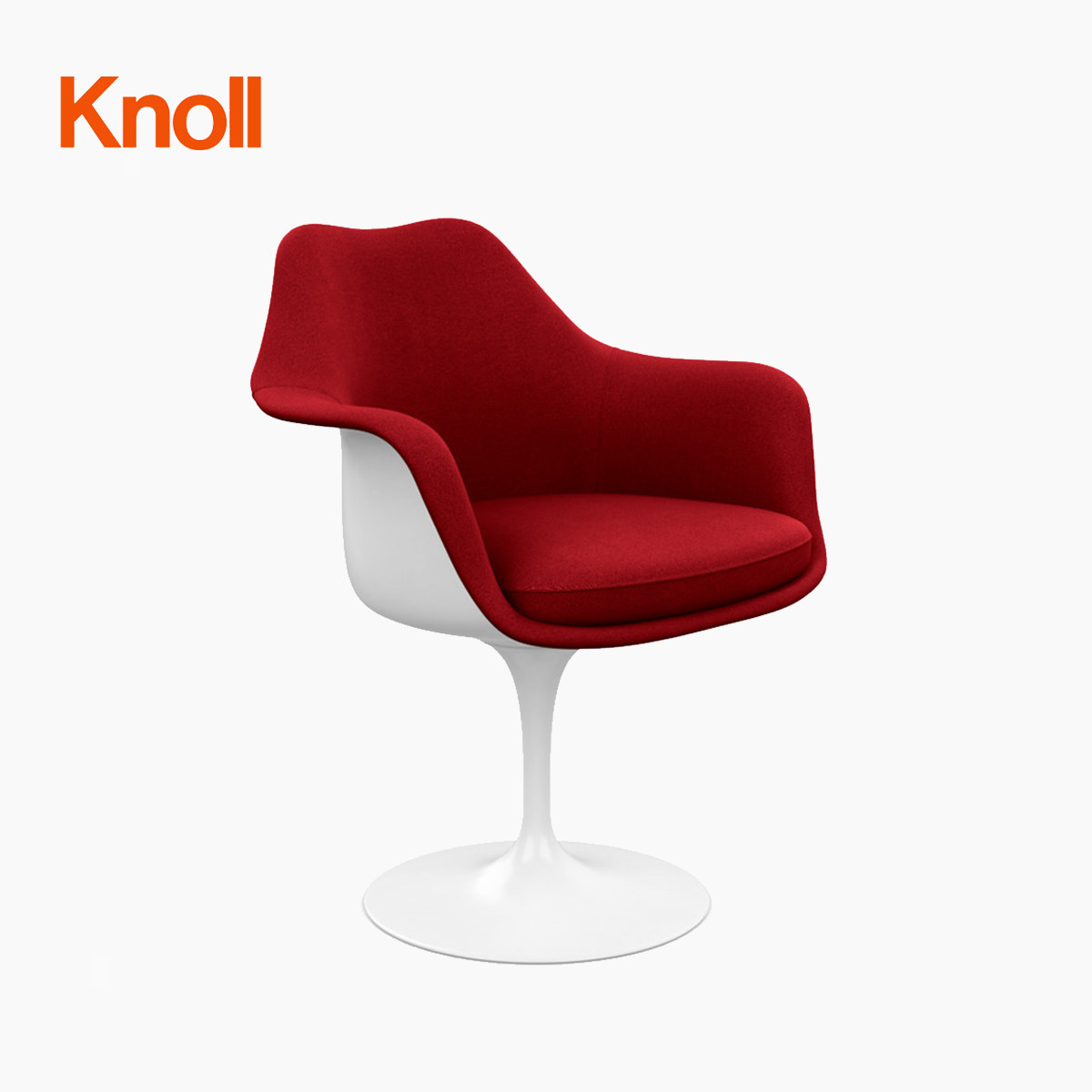 现货 美国 knoll saarinen tulip armchair 郁金香扶手餐椅