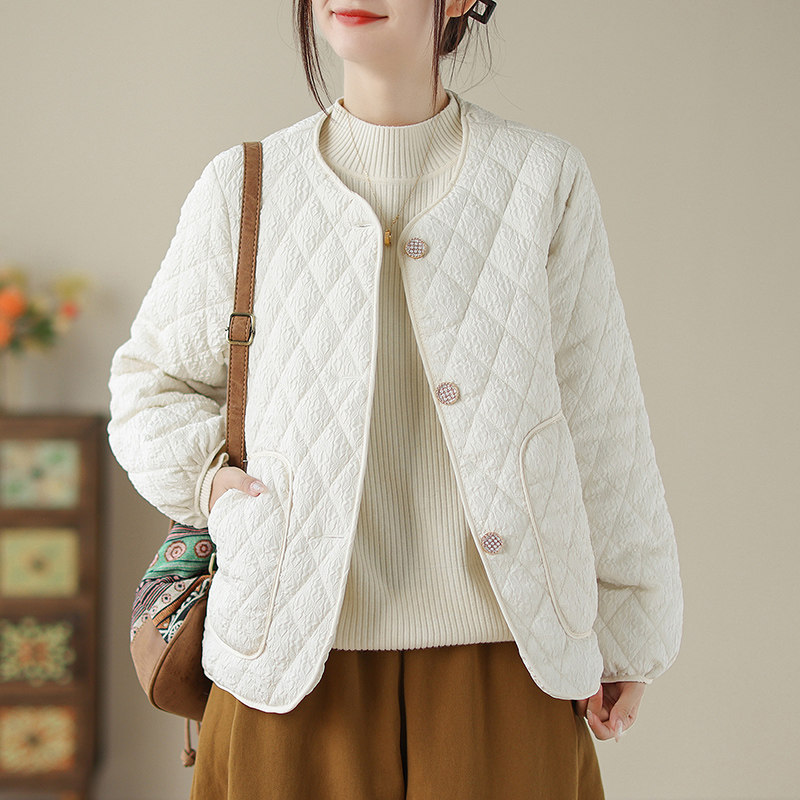 秋冬季新款棉服外套女欧洲站轻薄小众气质无领显瘦短款羽绒棉衣女,女装/女士精品,棉衣/棉服,淘宝优惠券,粉丝福利购,淘宝优惠卷