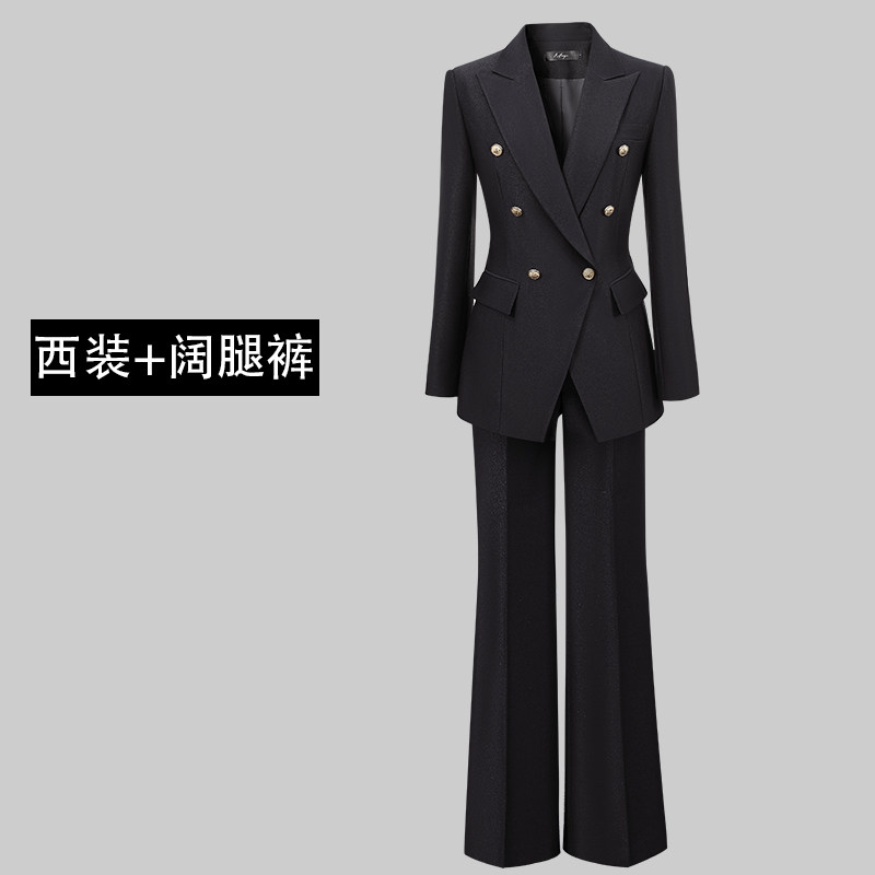 여성을위한 고급 정장 정장 2024 새로운 가을 겨울 전문 캐주얼 정장 재킷 통근 공식적인 작업복