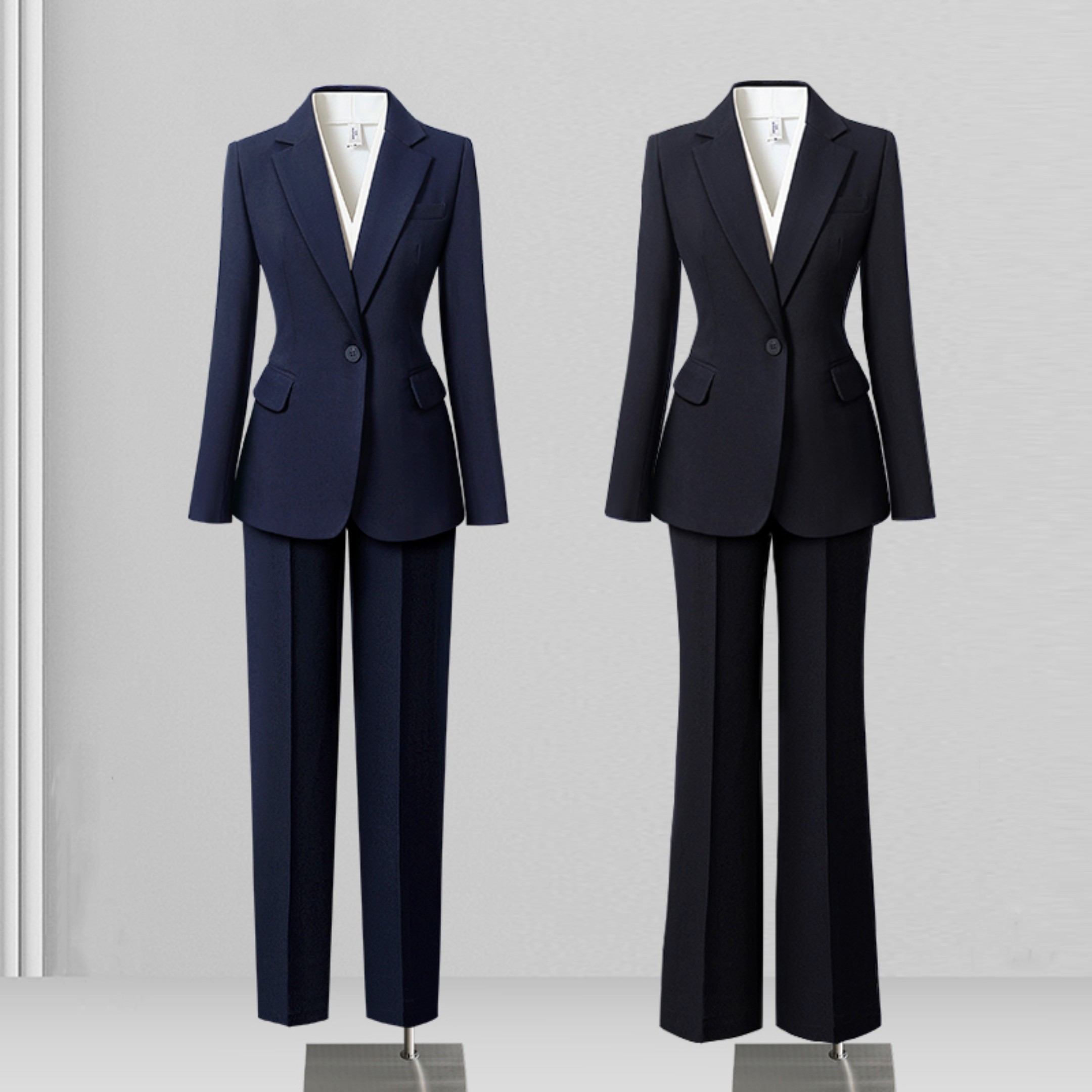 西装套装女春秋职业气质OL通勤4S店销售上班大学生面试正装工作服