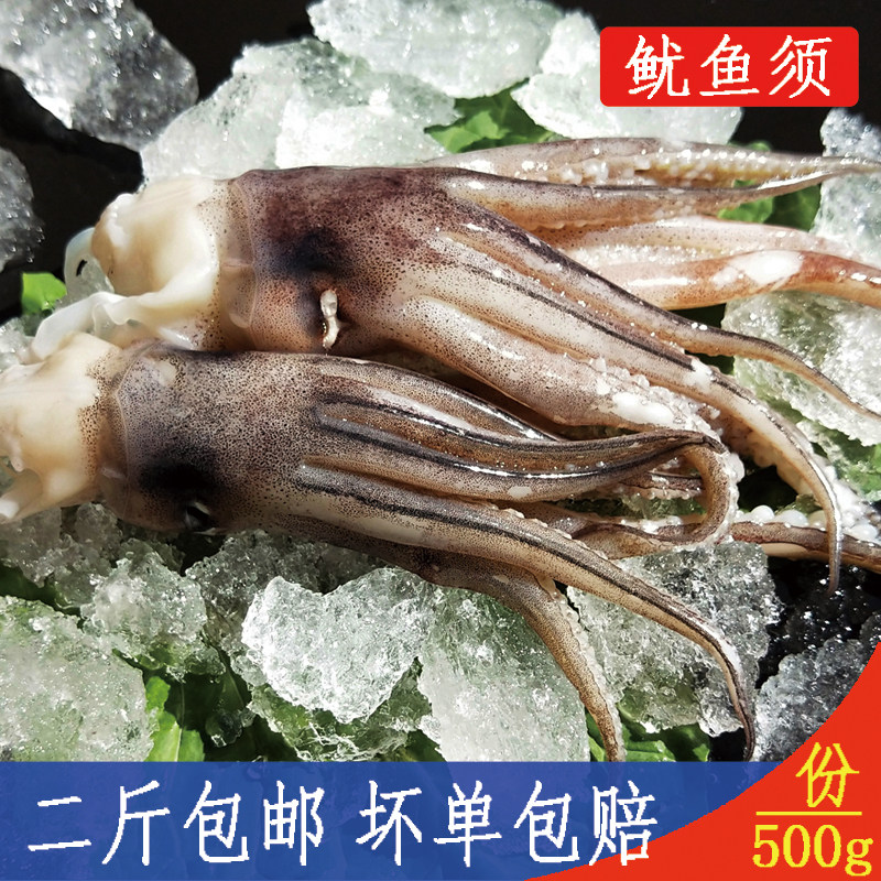 新鲜鱿鱼须 海鲜章鱼头 鲜活冷冻水产八爪鱼爪足火锅烧烤食材