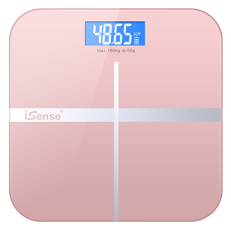 iSense充電款電子稱小型體重秤高精度家用人體秤精準(zhǔn)耐用家庭稱重