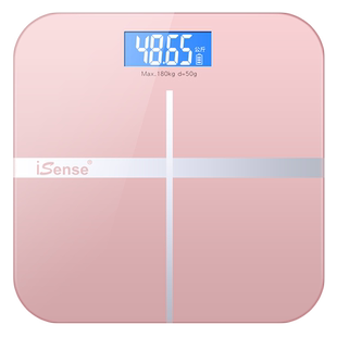 iSense充电款电子称小型体重秤高精度家用人体秤精准耐用家庭称重