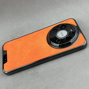适用华为mate80Promax手机壳星宇橙牛仔纹电镀mate70Pro保护套新款苹果17PromaxMate60pro高级感Pura80Pro硬