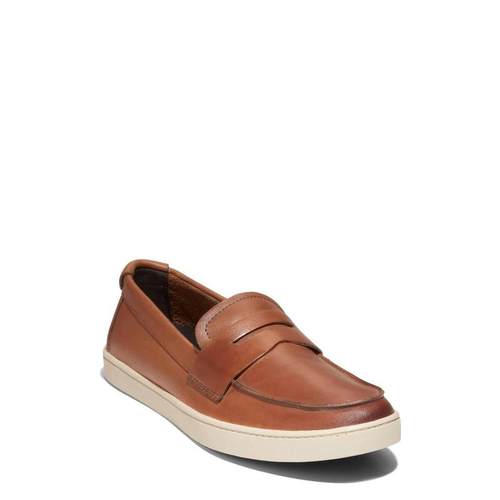 代购Cole Haan男士乐福鞋透气吸汗轻便软底圆头平跟套脚皮质鞋面