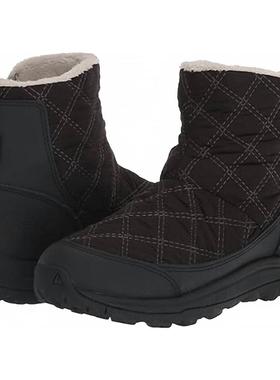 代购KEEN女士雪地靴保暖防水轻量短筒靴短筒套脚女式靴