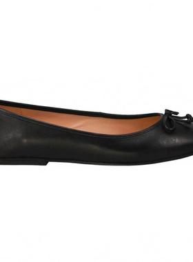 代购Cole Haan女士芭蕾平底鞋舒适轻便透气软底黑色方头平跟