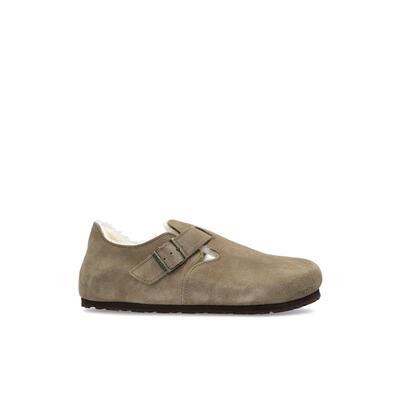 欧洲代购Birkenstock女士包头拖鞋保暖舒适平底搭扣秋冬日常