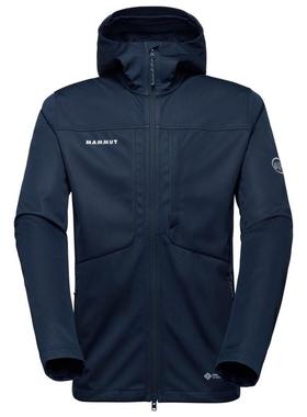 代购Mammut男士外套防风保暖软壳合成户外登山冲锋衣爆款运动