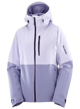 代购SALOMON萨洛蒙女士外套防风耐磨防水保暖户外登山冲锋衣