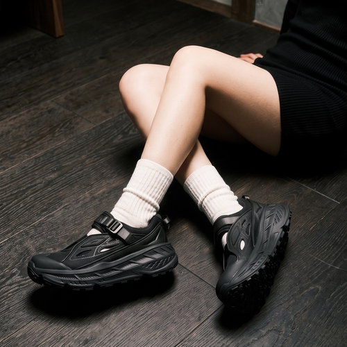 HOKA ONE ONE Stinson Breeze 沐风 镂空皮革厚底户外休闲鞋男女