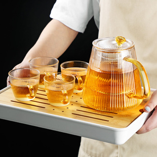 茶水分离电炉煮茶壶过滤冲茶壶具器 玻璃泡茶壶耐高温家用单壶套装