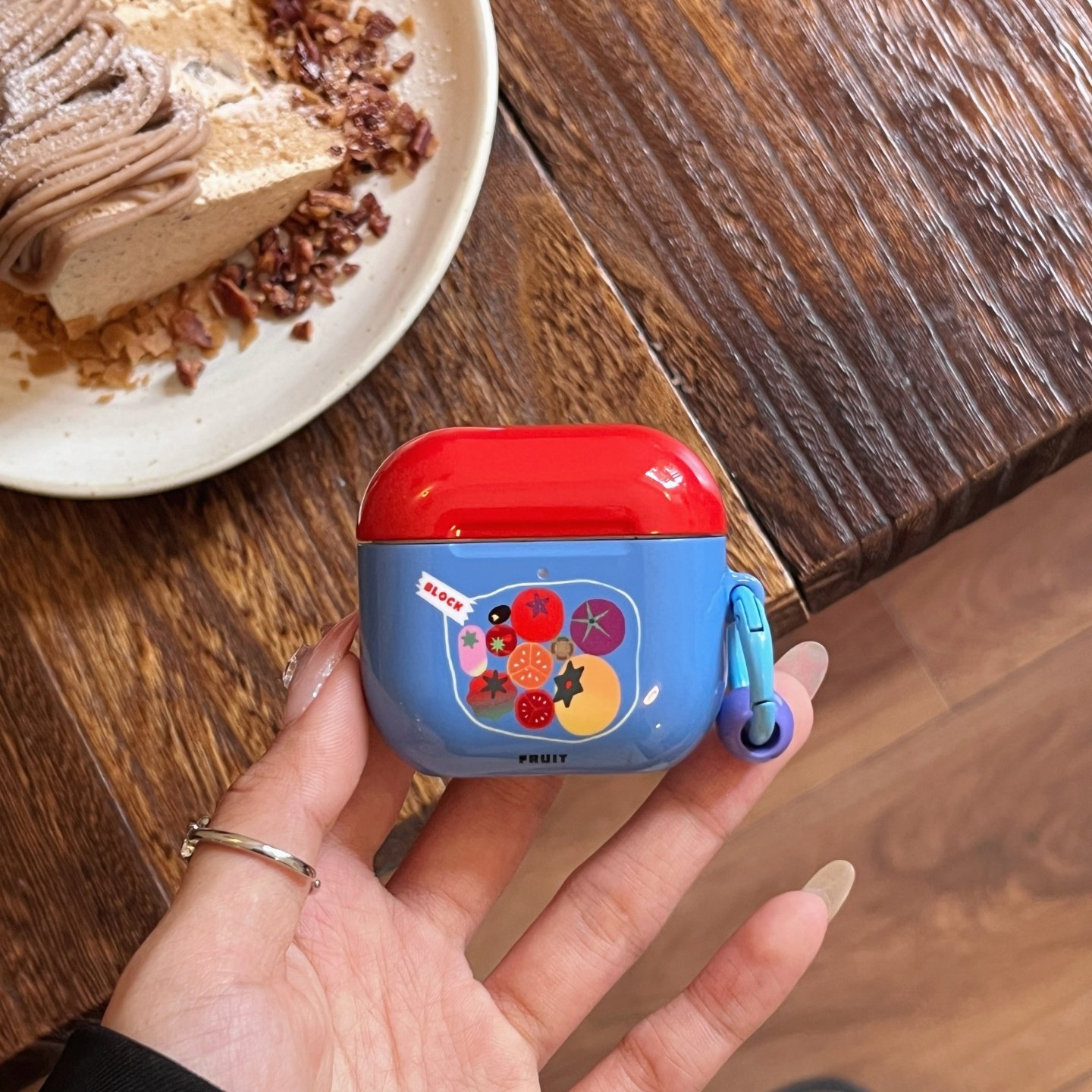 元气番茄适用于Airpods1/2保护套AirPods4硬壳光面菲林耳机套aipodspro3小众创意AirPodspro2/airpods3耳机壳