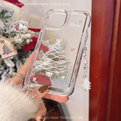 mate60防摔保护套P80P 白色圣诞树适用于华为mate80太空壳P50pro透明P30 mate70防摔MATE30手机壳华为pura70