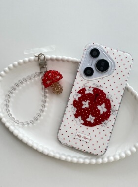 波点百合苹果适用于华为mate80/p80prop70手机壳pura70pro/pura80防摔mate70/mate60硬壳支架保护套p60