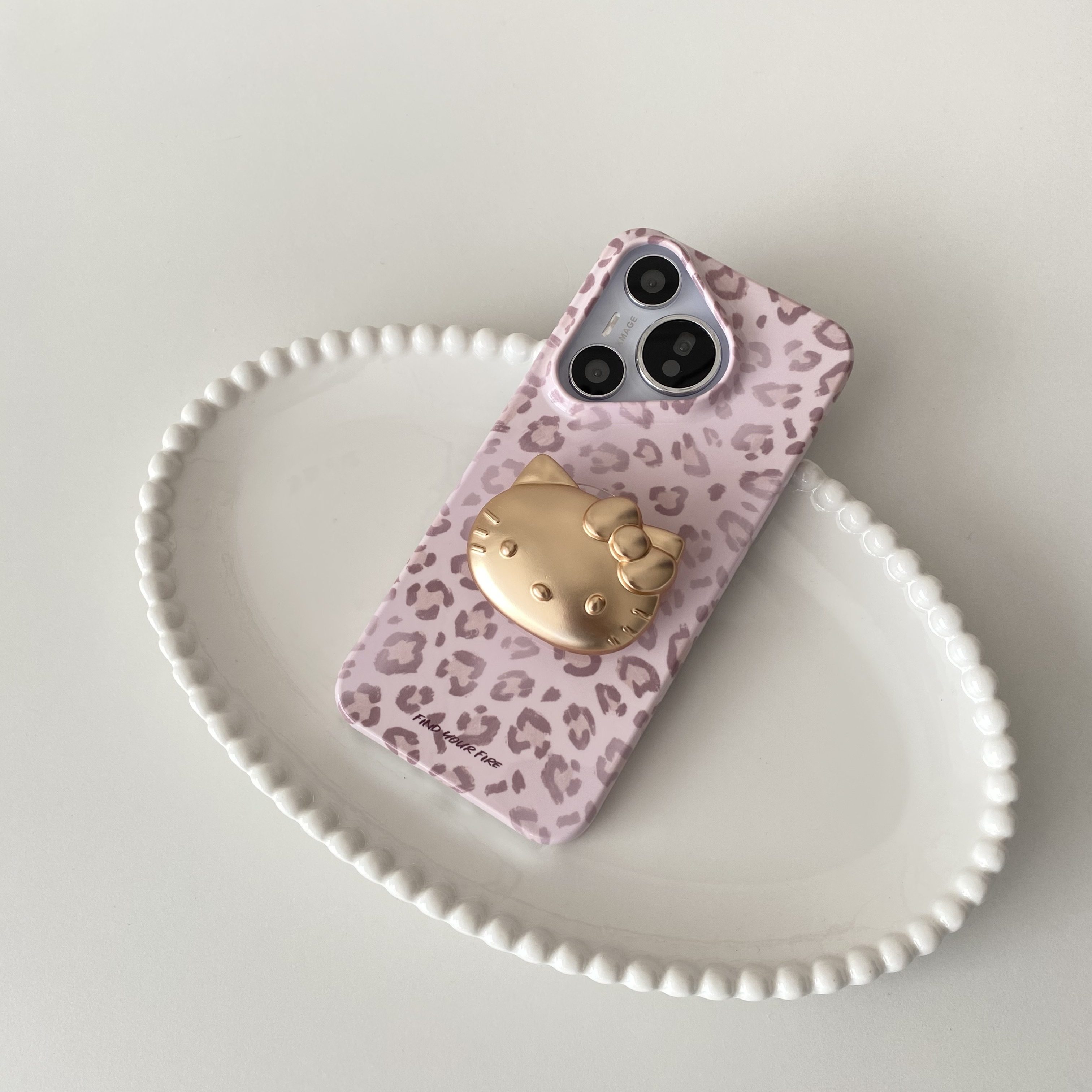 粉晕豹纹适用于华为Mate70pro光面菲林半包硬手机壳MATE80/mate50/p50/mate60/pura70/mate40小众p60/pura80