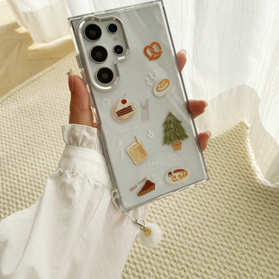 防摔保护套s23 s22ultra手机壳s25 s23ultra防摔可爱卡通S24 蛋糕森林适用于三星S25ULTRA全包透明硬壳s22