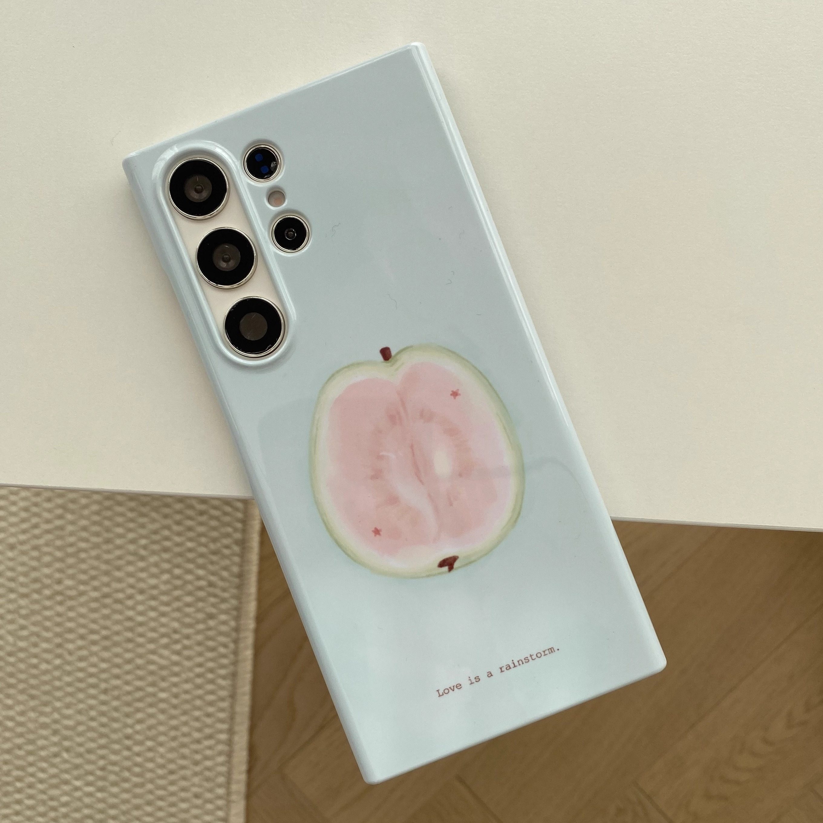 红心芭乐适用于三星S24Ultra光面菲林硬壳S23/S21Ultra小众防摔S22+手机壳S21+/s23ultra创意保护套25ultra