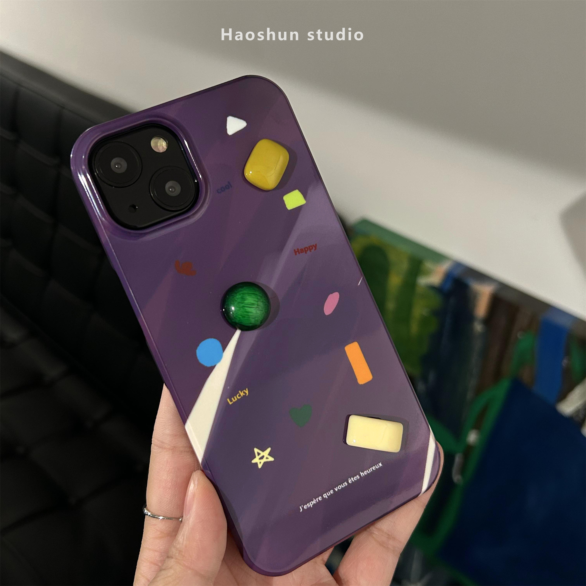 苹果14pro亚克力个性光面手机壳