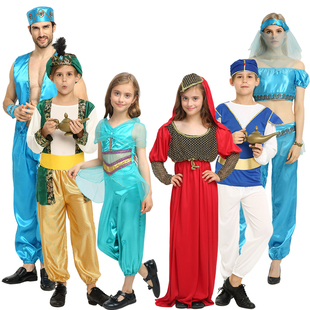 万圣节服装 cos儿童阿拉伯国王沙特阿拉伯服饰希腊阿拉丁公主服装