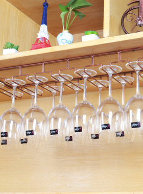 轻奢红酒杯架倒挂家用高脚杯架创意倒挂杯架酒柜酒杯架欧式挂杯架