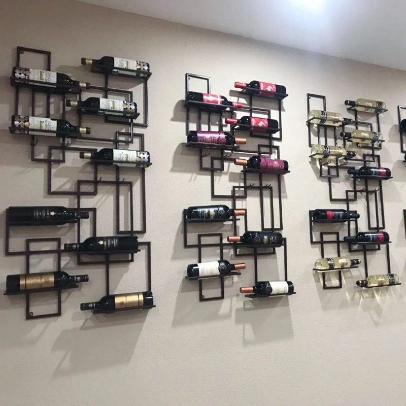 创意红酒架壁挂家用葡萄酒展示架酒瓶架吧台红酒架摆件墙上装饰架