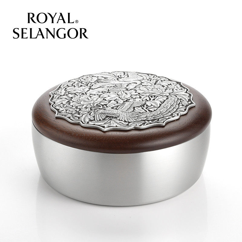 皇家雪兰莪台北国立故宫博物院孔雀与兰花帝苑奇珍首饰盒手工制品