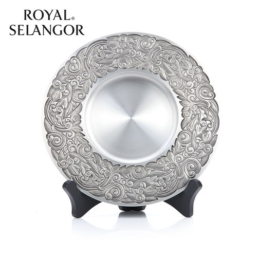 皇家雪兰莪royal selangor盘子锦绣东南风马来西亚锡器摆件纯手工